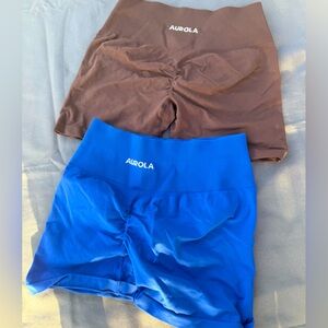 Aurola Women's Blue &Brown High-Waisted Shorts
Selling together. Price for both
